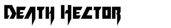 Death Hector font preview